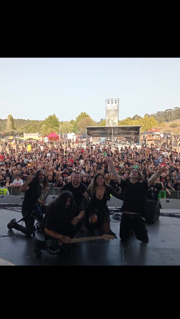 Con Rainover en Vagos metal fest Portugal